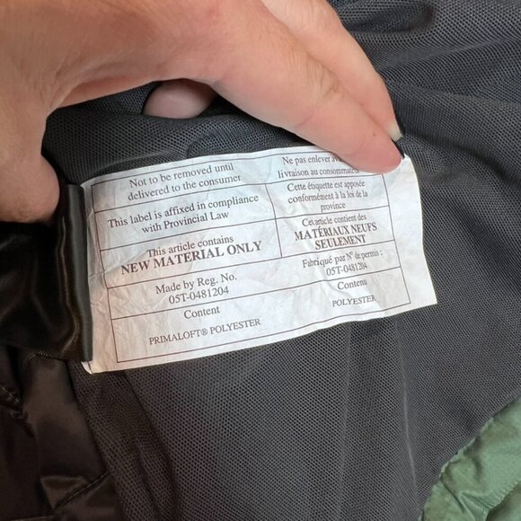 Lululemon Sky Loft Jacket Algae Green XXL Packable Primaloft - Picture 4 of 8